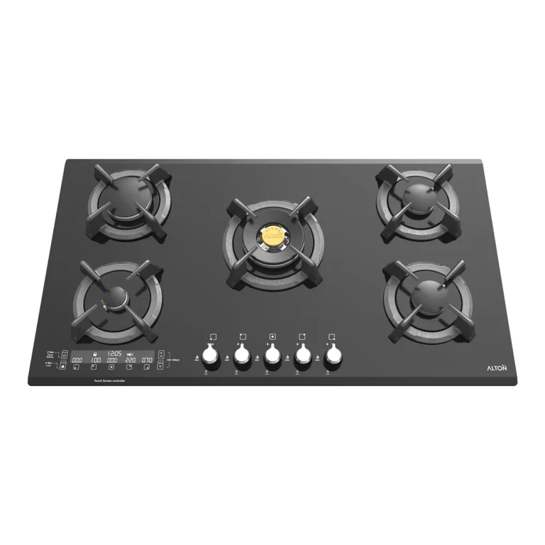 اجاق گاز رومیزی توکار شیشه‌ای 5 شعله آلتون مدل IG531DN