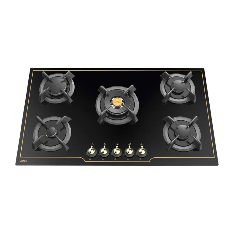 اجاق گاز رومیزی توکار شیشه‌ای 5 شعله آلتون مدل IG540B