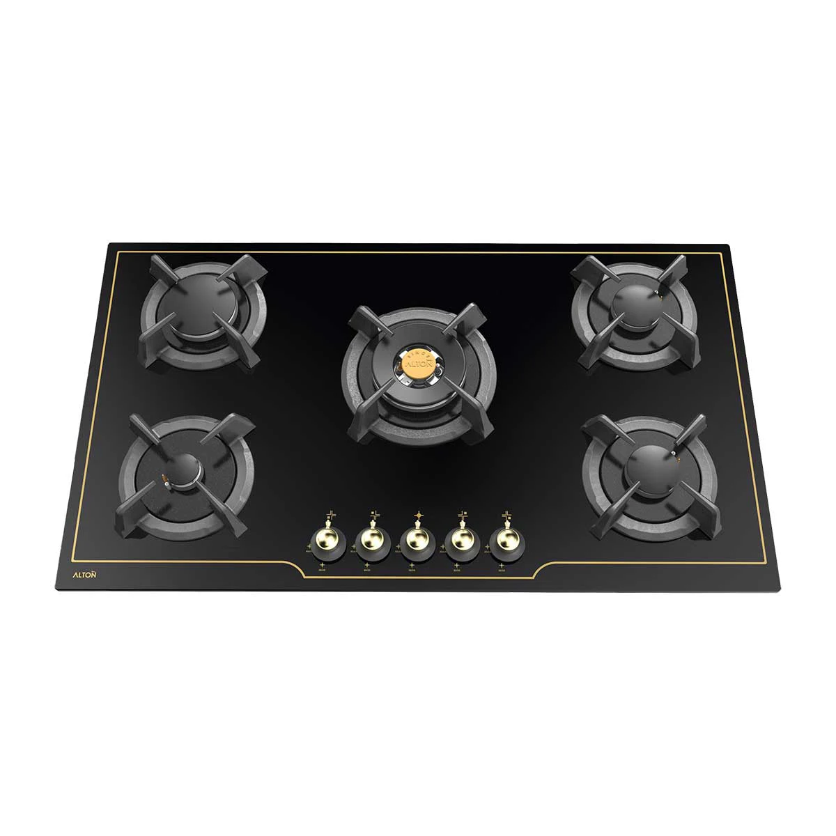 اجاق گاز توکار آلتون IG540B اجاق گاز رومیزی توکار شیشهای 5 شعله آلتون مدل IG540B