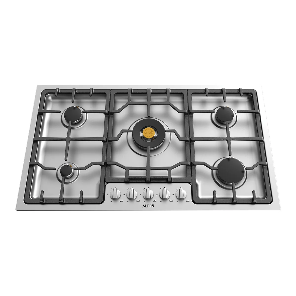 اجاق گاز آلتون IS525 اجاق گاز رومیزی توکار استیل 5 شعله آلتون مدل IS525