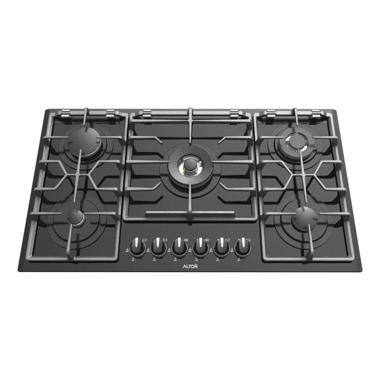 اجاق گاز رومیزی توکار شیشه‌ای 5 شعله آلتون مدل G517N