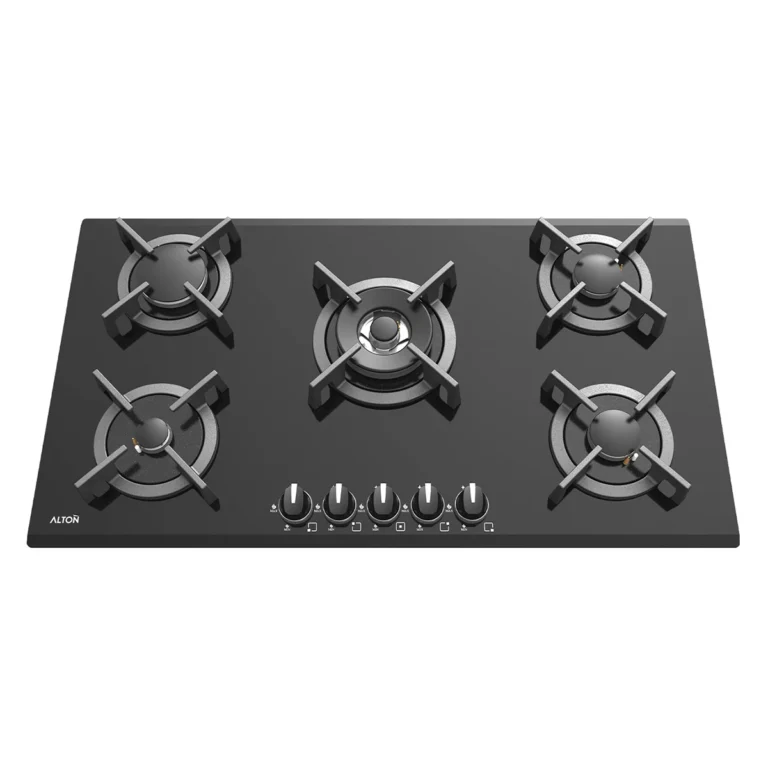 اجاق گاز رومیزی توکار شیشه‌ای 5 شعله آلتون مدل G526N