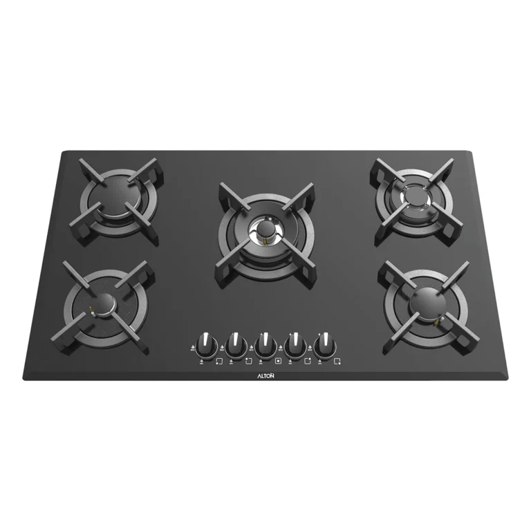 اجاق گاز رومیزی توکار شیشه‌ای 5 شعله آلتون مدل G533N