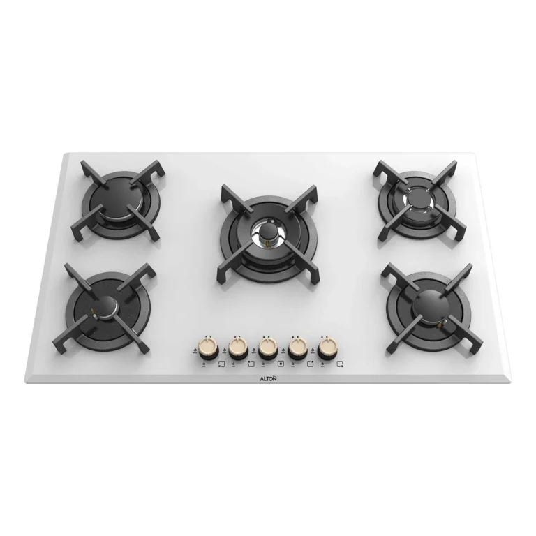 اجاق گاز رومیزی توکار شیشه‌ای 5 شعله آلتون مدل G533WN