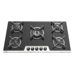 اجاق گاز رومیزی توکار شیشه‌ای با فریم اسایل 5 شعله آلتون مدل GS526N