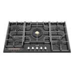 اجاق گاز رومیزی توکار شیشه‌ای 5 شعله آلتون مدل IG535DB با تایمر لمسی و پلوپز ساباف ایتالیا