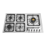 اجاق گاز رومیزی توکار استیل 5 شعله آلتون مدل IS524N