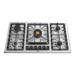 اجاق گاز رومیزی توکار استیل 5 شعله آلتون مدل ISG522N با سرشعله ساباف ایتالیا